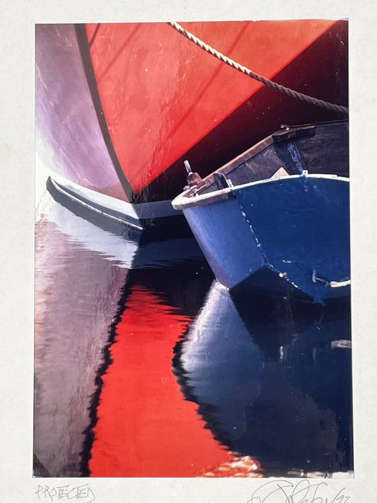 Signed John Peer Nautical Art Photograph of Boats